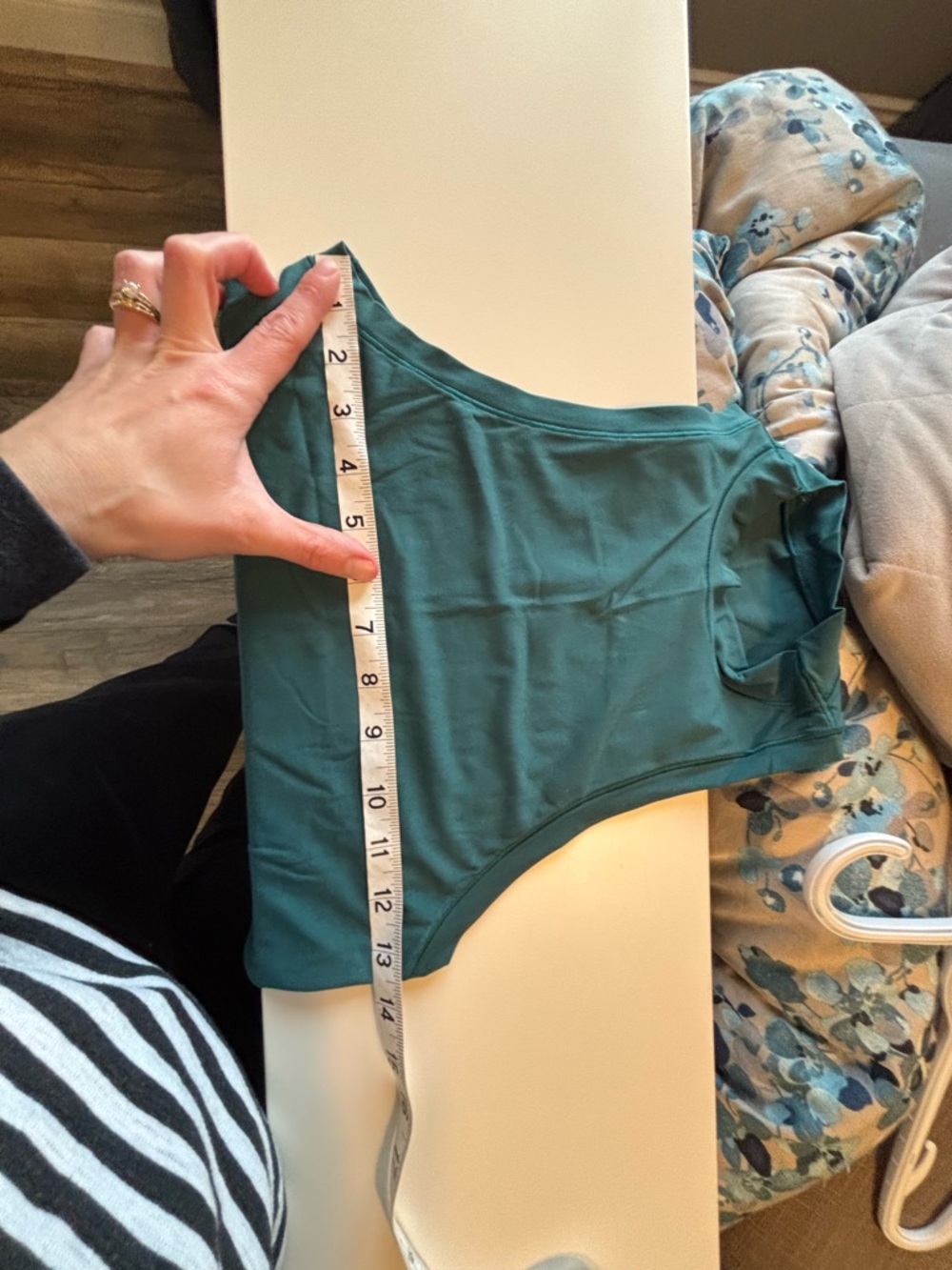 Lululemon Wundermost Nulu Mockneck Tank Top Storm Teal - Picture 5 of 6